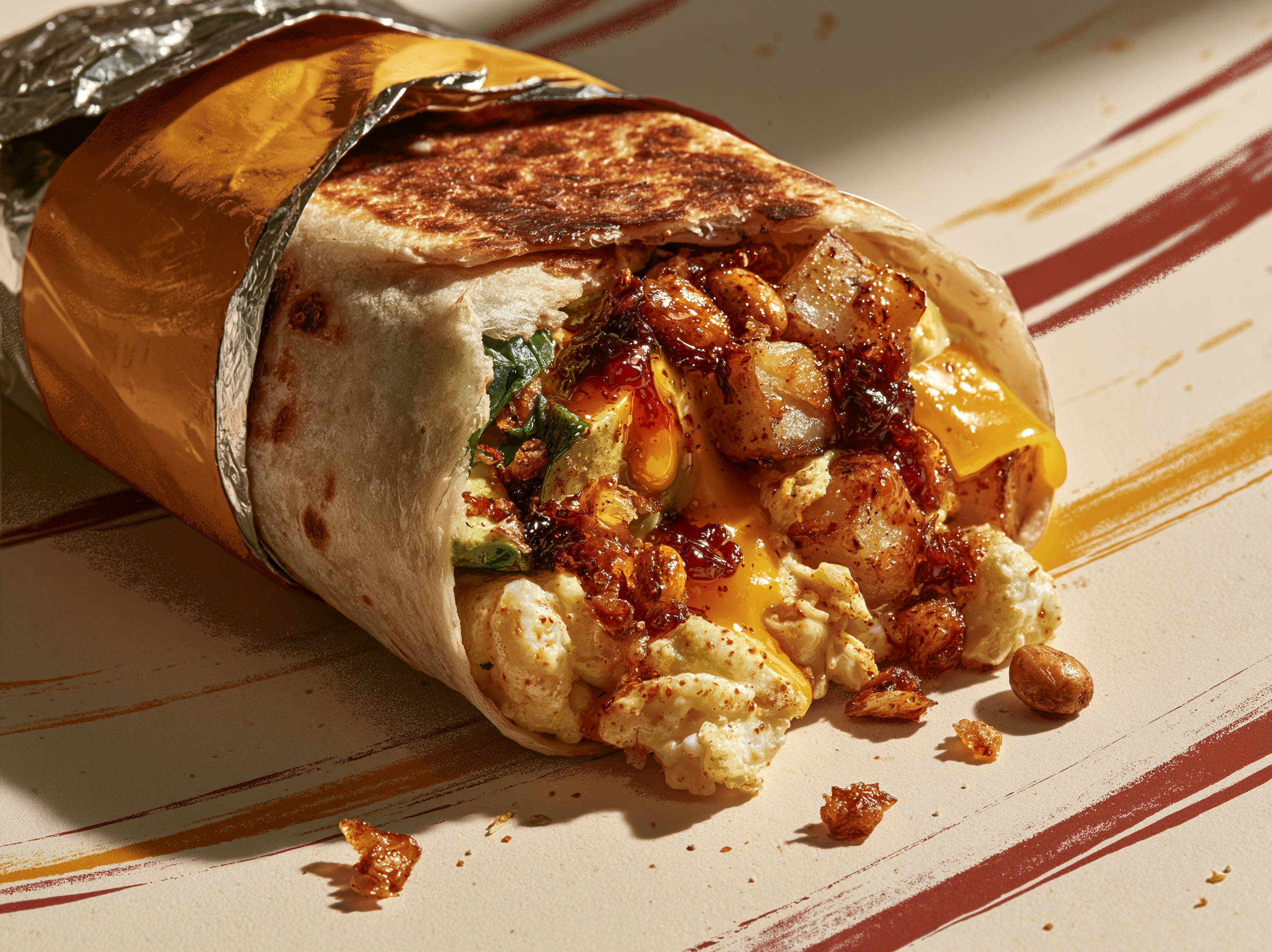 Chili Crisp Breakfast Burritos