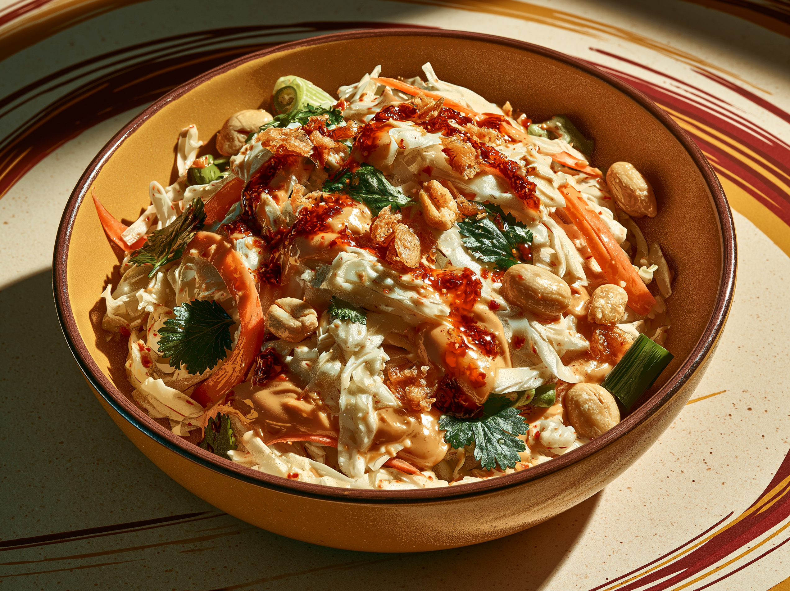 Peanut Chili Crisp Slaw