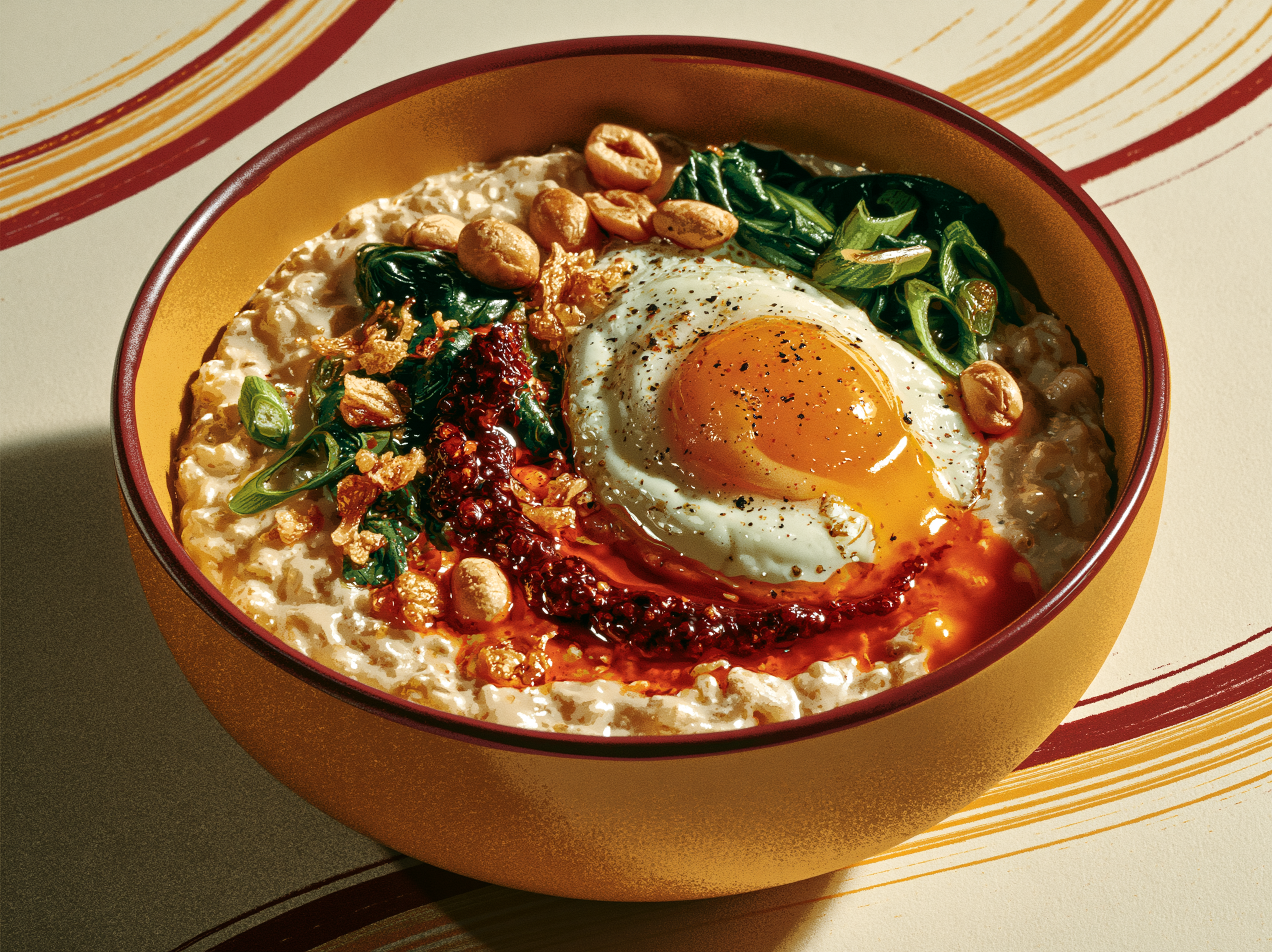 Chili Crisp Savory Oatmeal Bowl