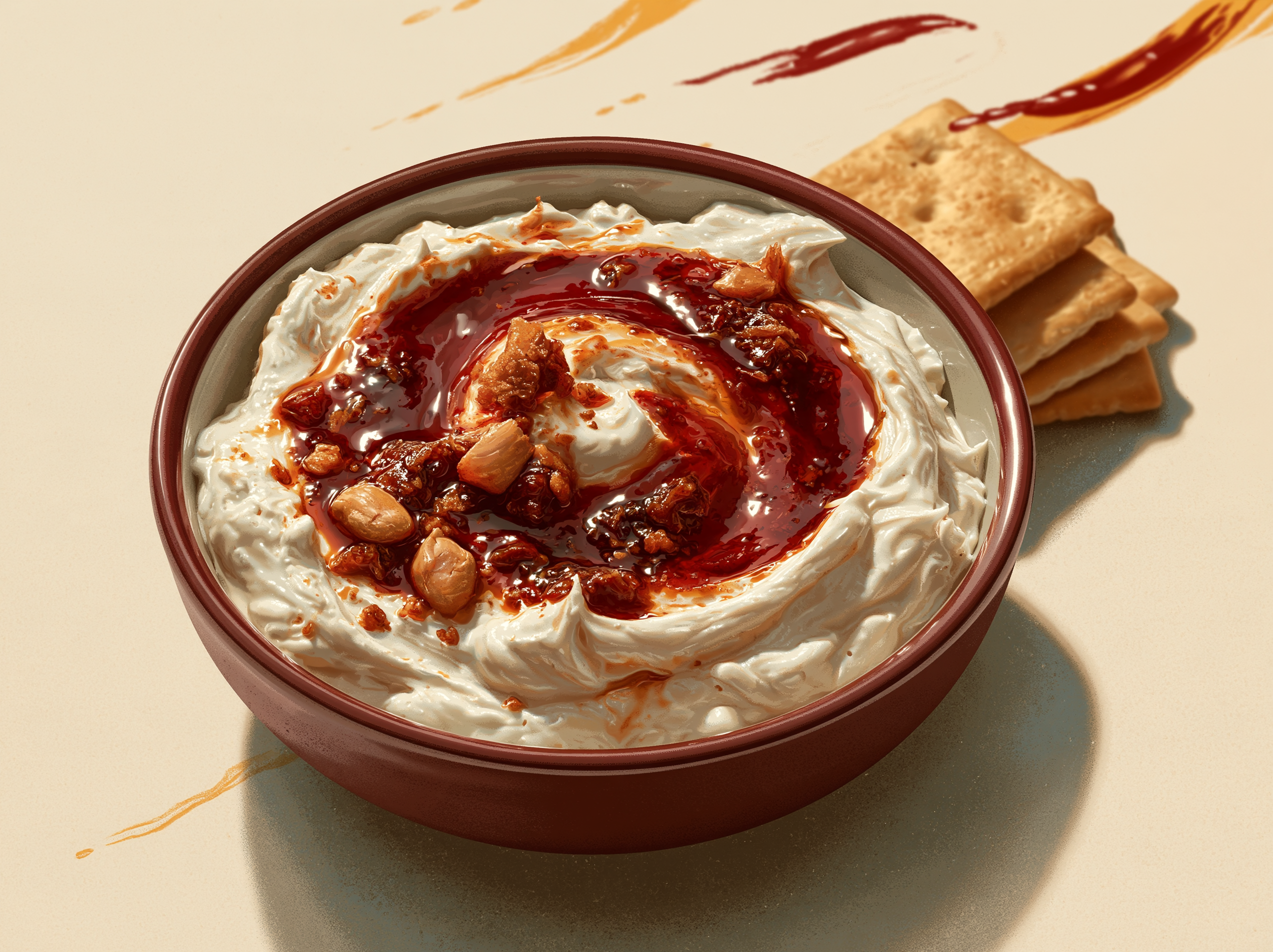 Chili Crisp Cream Cheese Spread
