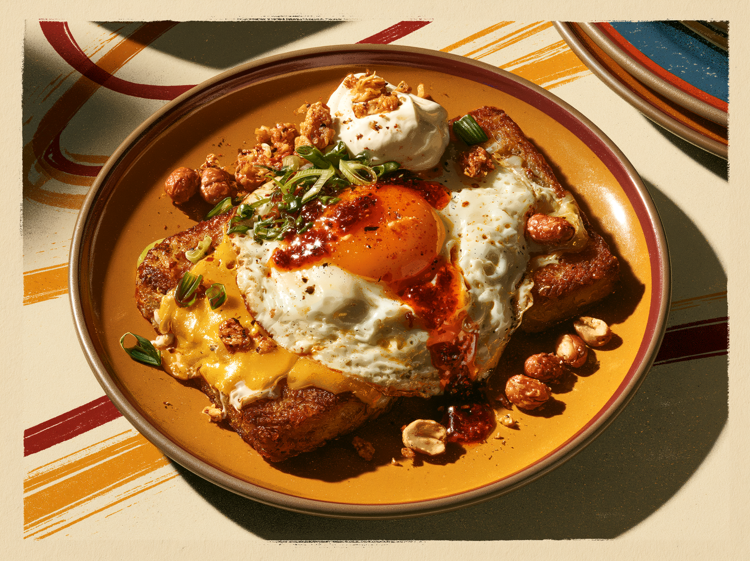 Loaded Chili Crisp Hash Browns