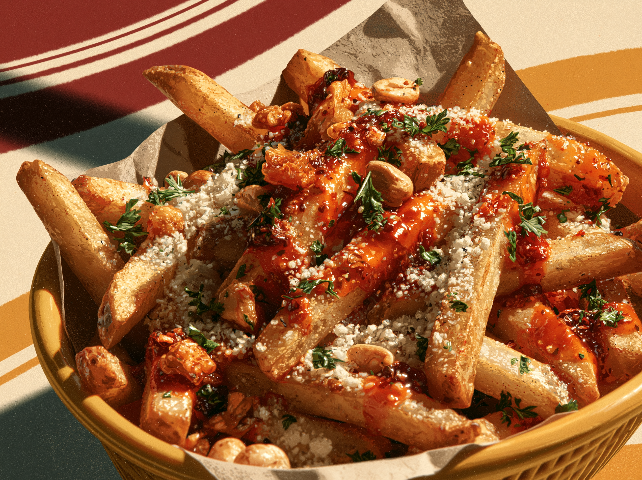 Parmesan Chili Crisp Fries