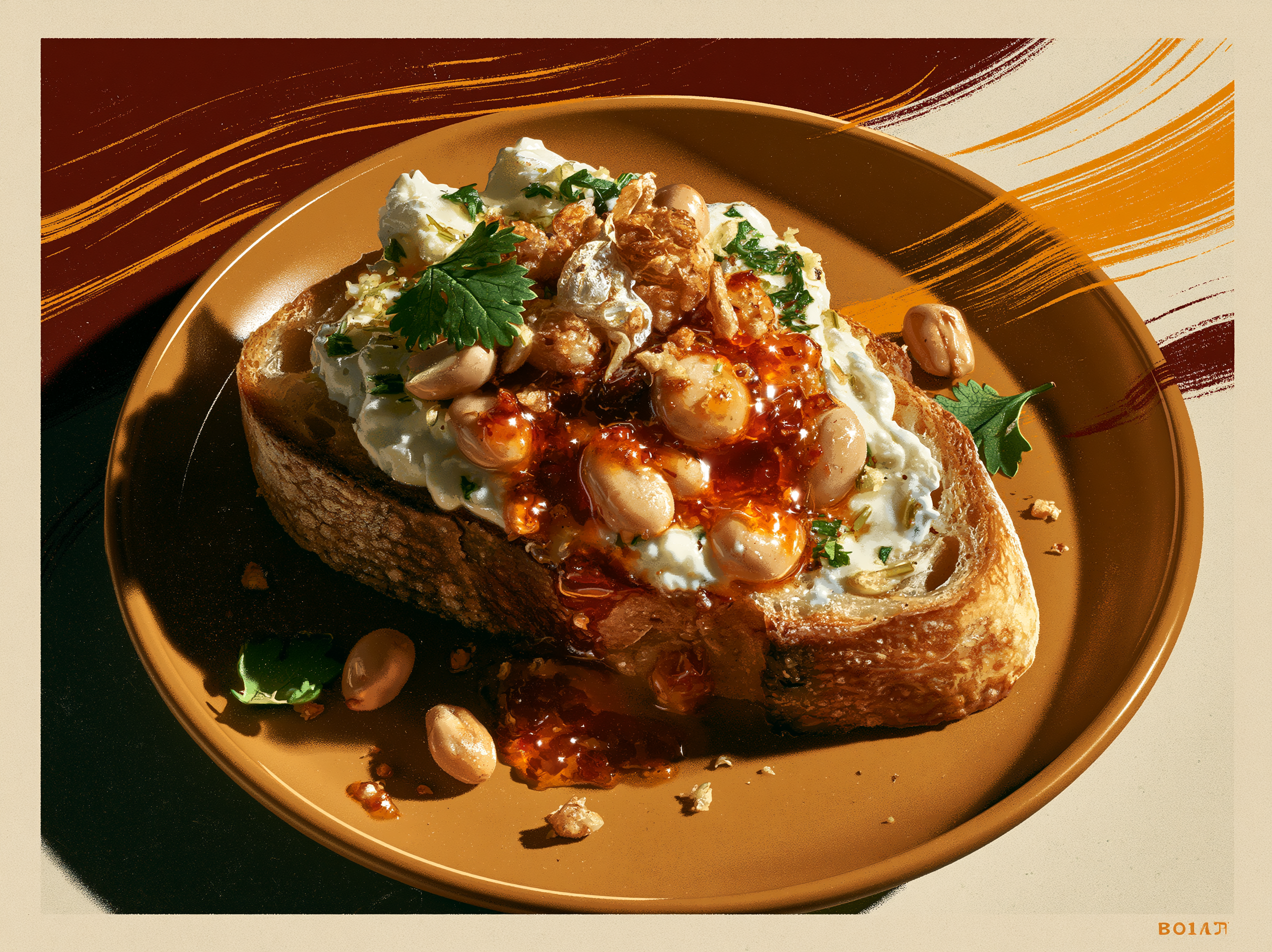 Chili Crisp Butter Bean Toast